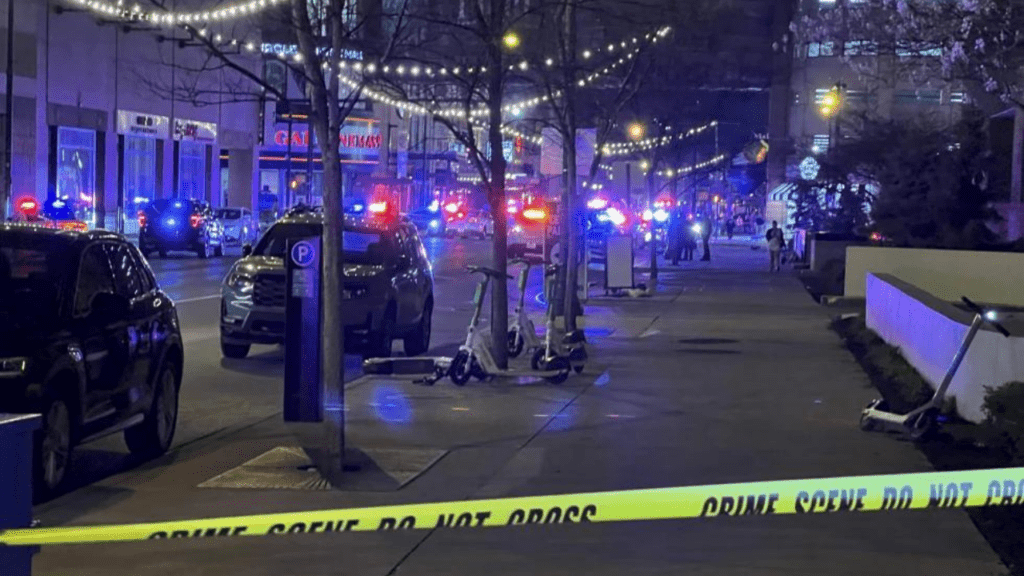 Seven children between the age group of 12-17 were wounded in a shooting outside a shopping mall in downtown Indianapolis late Saturday night